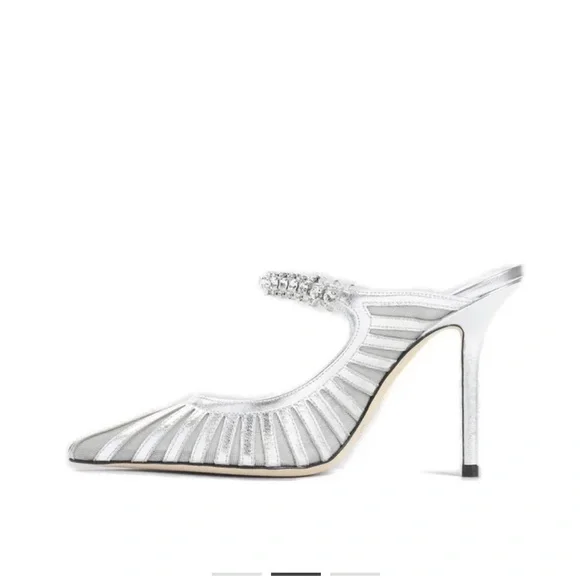 Jimmy Choo bling silver embellished pumps size 39 - Picture 2 of 6